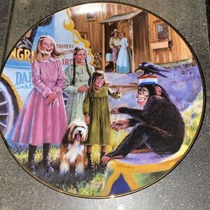 Little house on the prairie porcelain collectors plate